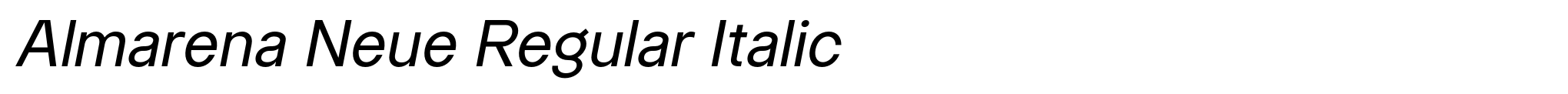 Almarena Neue Regular Italic image